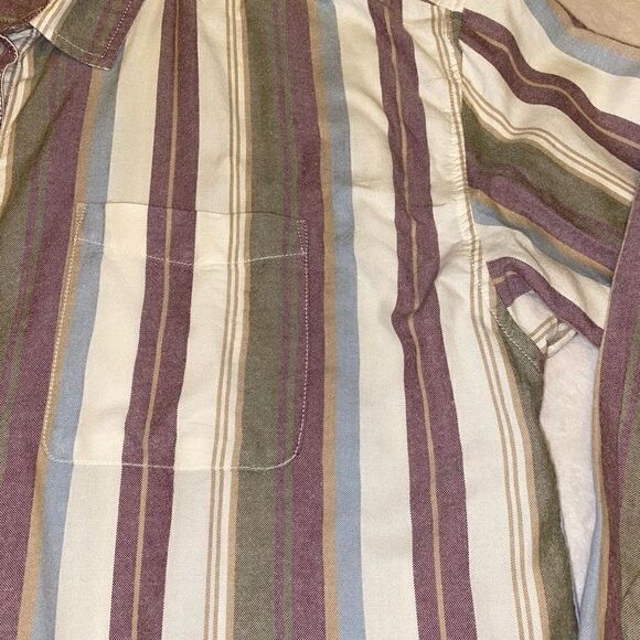 American Eagle Striped Button Down‎ Long Sleeve Shirt Sz XXL NWT - Picture 4 of 14